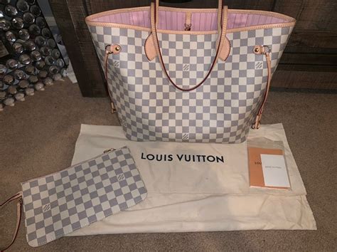 pink and white louis vuitton purse